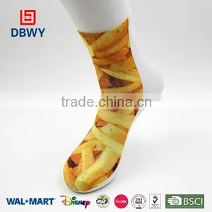 Hot Sale Custom Funny Design Digtal Sublimation Socks for Women thumbnail-1