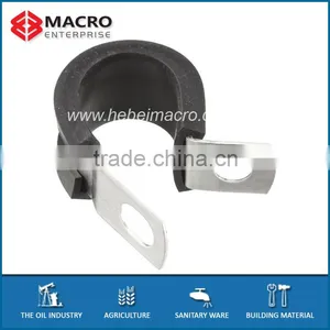 P Type Hose Clip With Rubber Lining thumbnail-1