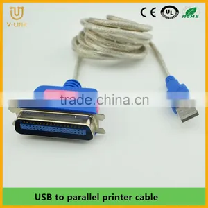 Manufacturer Price Nickel Plated Usb 2.0 to Parallel 25pin Printting Cable for Printer Machine thumbnail-1