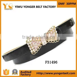 Fashion High Quality Rhinestone Butterfly Accessories Bow Women Belt thumbnail-1