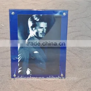 Blue Acrylic Photo Frame With Metal Support thumbnail-1