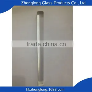 Hot Sale Clear Quartz Customizable Crystal Glass Rod thumbnail-1