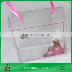 Sinicline Customized Clear PVC Bag For Cosmetics Package thumbnail-1