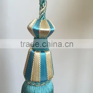 High Quality Wholesalers Curtain Accessory Polyester Material Tassel Tieback for Home Decorative thumbnail-2