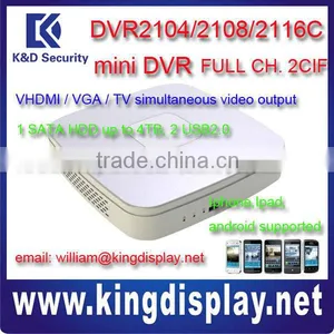 DVR2104C H.264 Dvrnetwork hd Hdcvi Dvr China 3g Mobile Dvr Kit Car Dvr Manual Mini POE Hikvision Dvr Firmware DVR2108/DVR2116C thumbnail-1