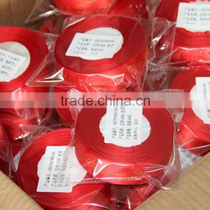 Factory Directly Selling Polyester Single Face Satin Webbings Decaration Gift Webbing thumbnail-2
