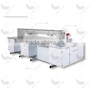Hot Sale High Quality Epoxy Resin Worktops Steel Lab Bench Lab Table Lab Island Bench thumbnail-1