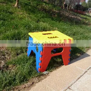 Mini Colorful Plastic Folding Step Stool thumbnail-1