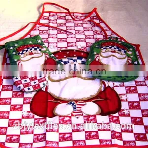 Cotton Kitchen Oven Glove Set, Apron ,pot Holder and Gloves-29 thumbnail-3