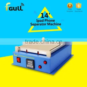 Metal Body Built-in Vacuum Pump Mobile Phone LCD Touch Screen Separator Machine Max 12inch Lens Glass Repair + 100m Cutting Wire thumbnail-1
