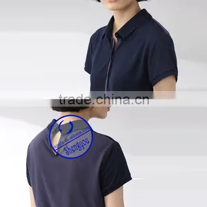 High Quality 100 Cotton Plain Women Polo t Shirt Manufactures China thumbnail-3