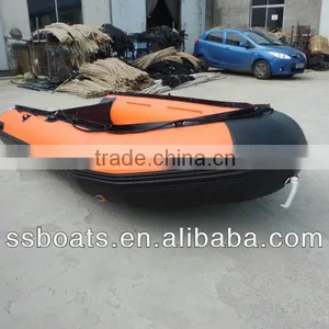 Sunshine 12'8"inflatable Boat Tender Yacht Dinghy Fishing Camping Hunting Pontoon Boat thumbnail-1