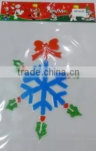 PVC Flower Christmas Window Sticker,Christmas Decoration thumbnail-2