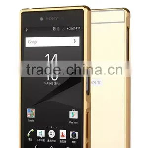 High Quality Luxury Mirror Cover Bumper Phone Case For Sony Z5P thumbnail-1