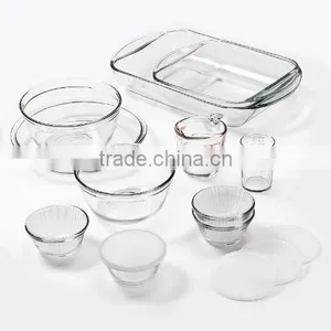 Hot Sale 9-PC Glass Bakeware Set Baking Dishes Measuring Cups Baking Pans thumbnail-5