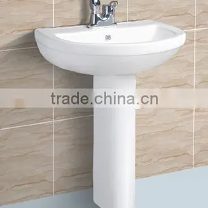 Ceramic Hand Wash Pedestal Basin For Bathroom thumbnail-1