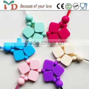 Hot Sale Fashion Jewelry,Wooden Necklace/BPA Free Silicone Jewelry thumbnail-3