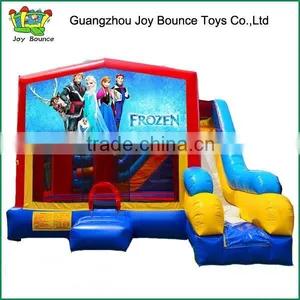Bouncer House With Slide Inflatable Bounce Commercial Frozen Inflatable Bounce House thumbnail-1