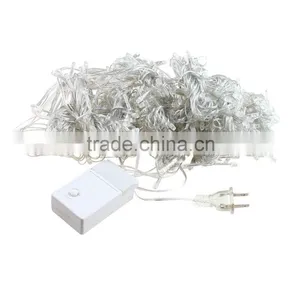 9.8feet 300 LED Curtain Lights 8modes Linkable Warm White Christmas Curtain String Fairy Wedding Lights for Home Window Deco thumbnail-5