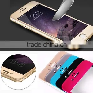 Premium Alloy Ultra Slim Clear Gold Tempered Glass Screen Protector for IPhone 6S Anti Blue Light Glass Screen Protector thumbnail-1