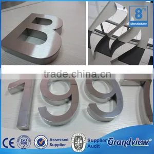 Waterproof 304 Stainless Steel 3D Logo Letter Led Backlit Sign Quality Choice thumbnail-4
