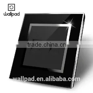OEM Factory Wallpad Black Waterproof Acrylic Glass 110~250V EU UK RJ11 RJ45 Telephone Computer Wall Socket Modular Jack thumbnail-2