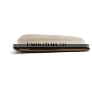 Custom Handmade Fashion pu Leather Square Business Card Holder thumbnail-3