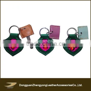 Latest Design Popular Handmade Leather Needlepoint Keychain thumbnail-1