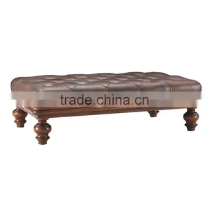 Moroccan Leather Pouf Ottoman Footstool Furniture HDOT127 thumbnail-1