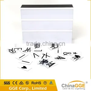 Acrylic ABS Led Material and Square Shape Cinematic Massage Light Box Letters thumbnail-4