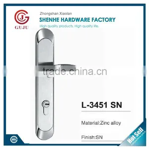 External Pull Handle Main Door Lock Entry Set Cylinder Lock thumbnail-3