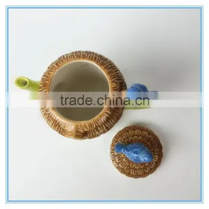 House Use Hand Print Ceramic Tea Pot Canister thumbnail-5