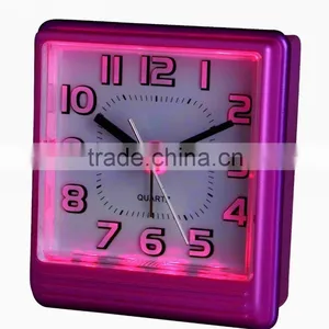 LED Touch Light Square Alarm Clocks With Snooze Crescendo Beep Sound thumbnail-3