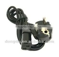 Power Cord With Angled Schuko/IEC C13 Connector thumbnail-1
