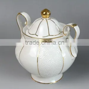 China Wholesale Antique Ceramic Jar, Ceramic Jars White for Sugar thumbnail-3