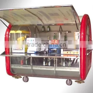 Convenient New Style Stainless Steel Mobile Street Food Vending Cart/Kiosk for Sale With Kitchen thumbnail-1