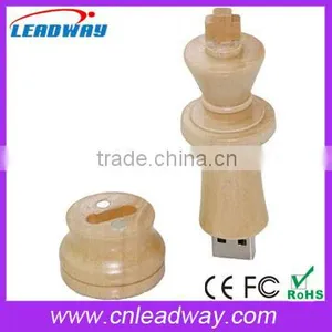 Eco-Friendly Wooden Chess Shaped USB 2.0 Flash Drive thumbnail-4