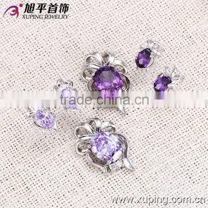 Hot Sale Synthetic CZ Xuping Jewelry Set thumbnail-2