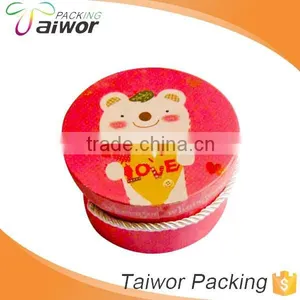 High Quality Red Color Recycled Round Tin Box Guangzhou thumbnail-2
