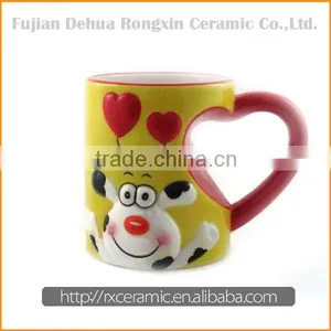 Cartoon Animal Hand-painted 3D Ceramic Ceramic Fox Mug thumbnail-1