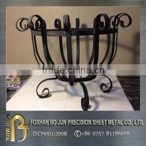 2016 Sheet Metal Fabrication Customized Casting Iron Flower Racks Manufacture thumbnail-1