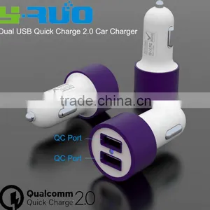 2016 Newest Porduct Dual QC Ports Car Charger for Samsung HTC Google With Output 5V 2.4A 9V 2A 12V 2A thumbnail-4