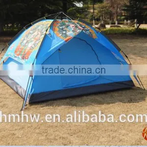 3-4 Person Double Layers Fiberglass Pole Camping Tent thumbnail-4