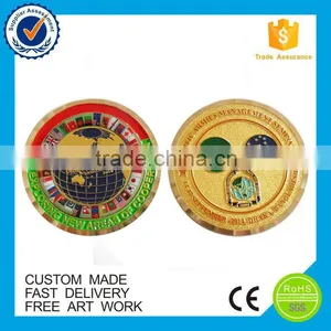 Custom Soft Enamel Souvenir Gold Plate Coin thumbnail-3