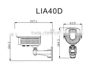 CCTV Security Camera Bullet 720P Low Illumination AHD Camera thumbnail-5