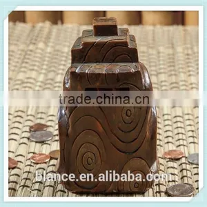 Resin Fatutu Planet Tiki Figurine Coin Bank thumbnail-2