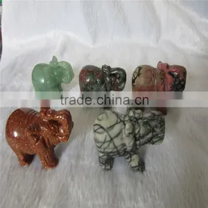 Feng Shui Home Decor Quartz Crystal Carving Elephant thumbnail-4