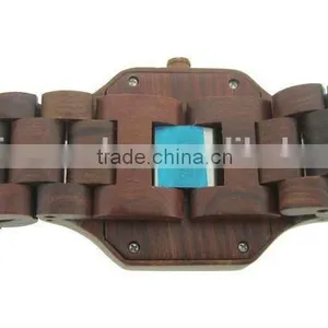 New Design Natrual Bi-color Pure Wood Watch thumbnail-2