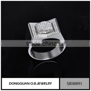 Latest Engagement Ring Wedding Ring Designs Zircon Diamond Women Jewelry Gemstone Ring Design thumbnail-6