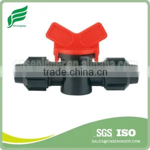 Double Lock Drip Tape Coupler With Valve for Drip Tape thumbnail-1